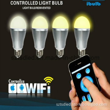 CE Approved 6W A60 Colour Temperature Adjustable WiFi LED Bulb Light